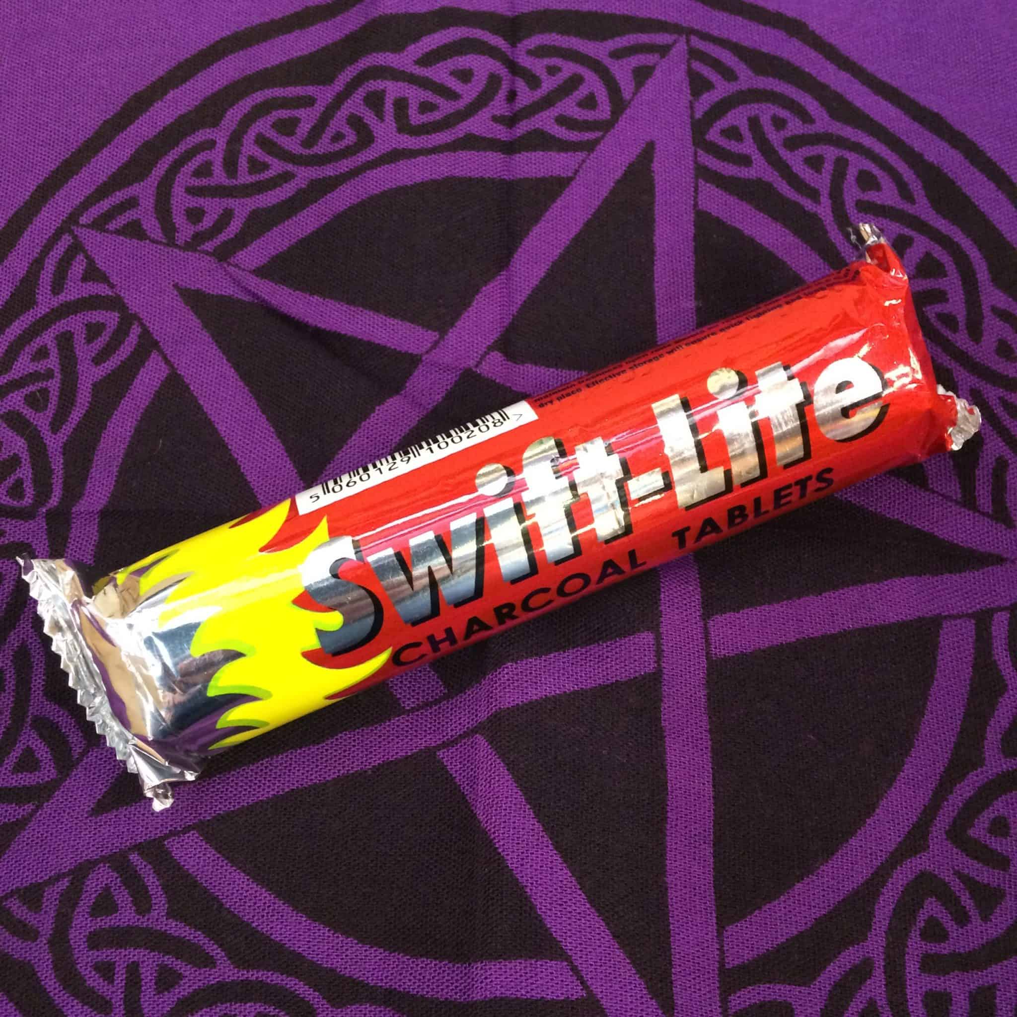 Swift Lite Charcoal Tablets Roll of 10 Inspirit Crystals