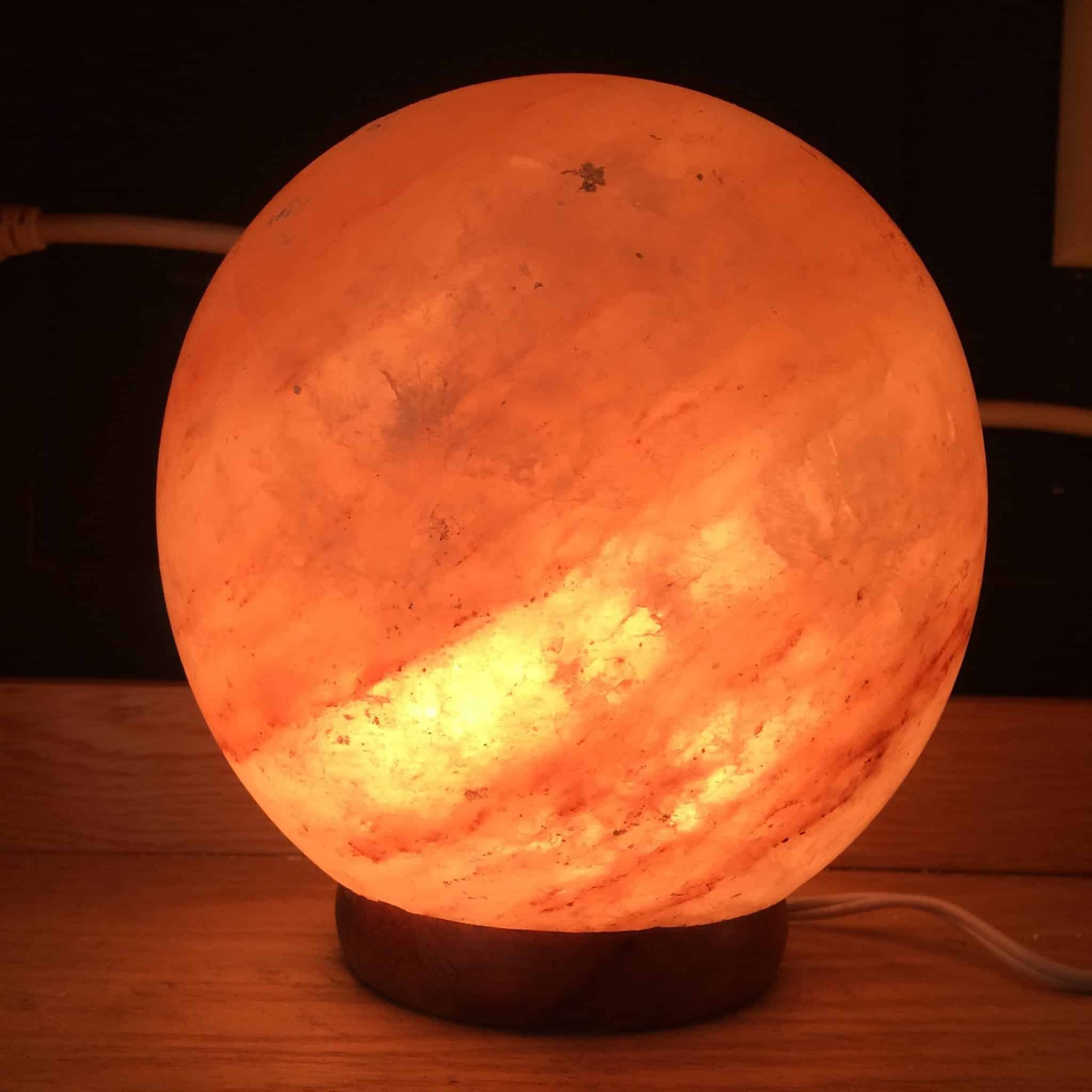 7.25″ Sphere Himalayan Salt Lamp Shattuckite Inspirit Crystals