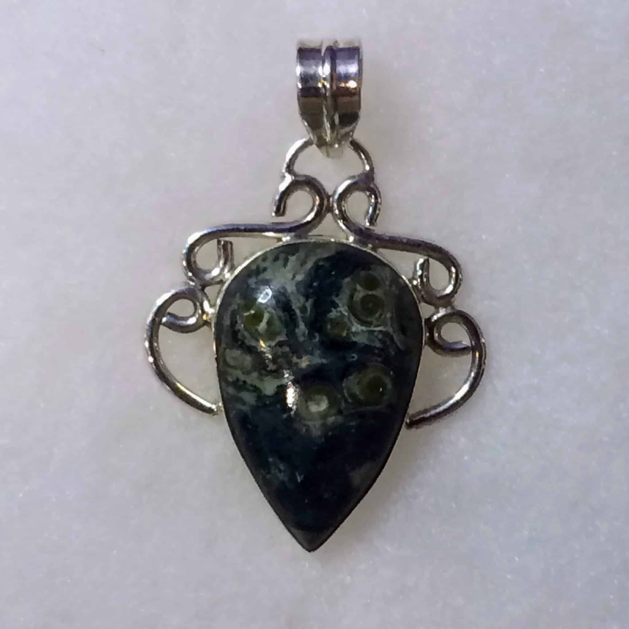 Nebula Jasper Ornate Teardrop Pendant Inspirit Crystals Nebula Jasper Ornate Teardrop Pendant