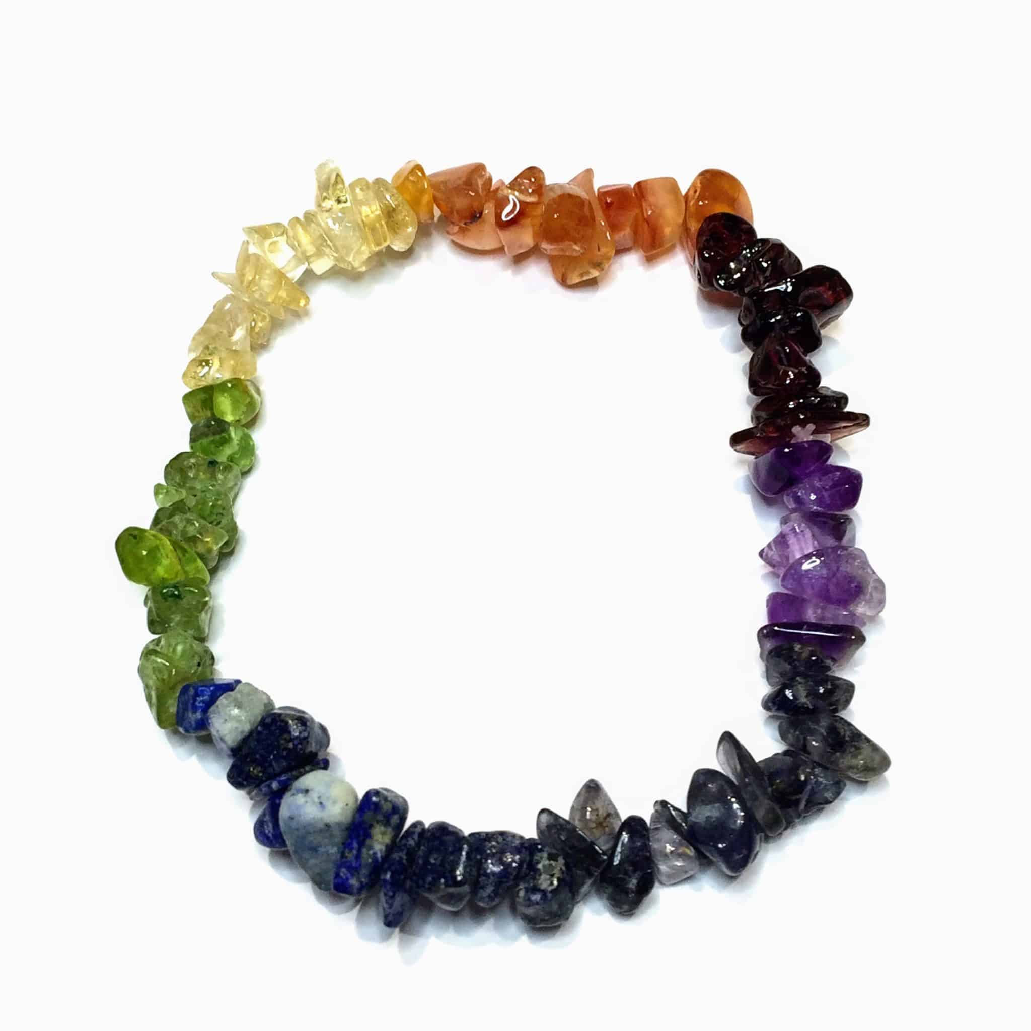 Chakra Gemstone Chip Bracelet | Inspirit Crystals