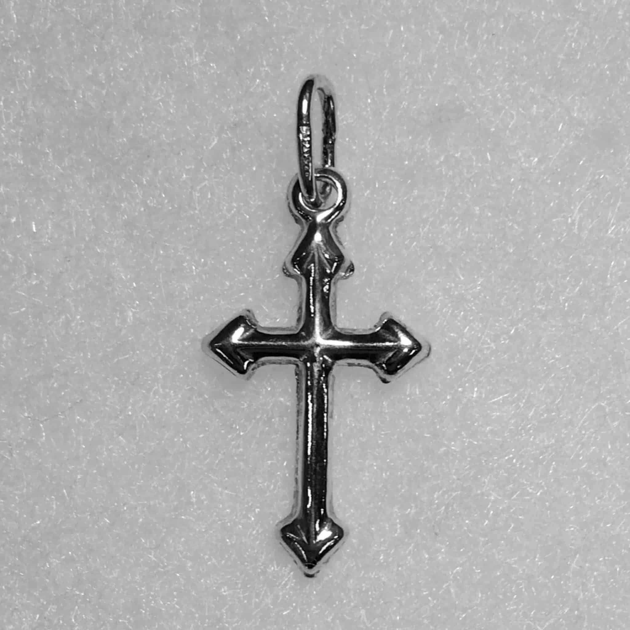 Four Arrow Pointed Cross Pendant (Sterling Silver) | Inspirit Crystals