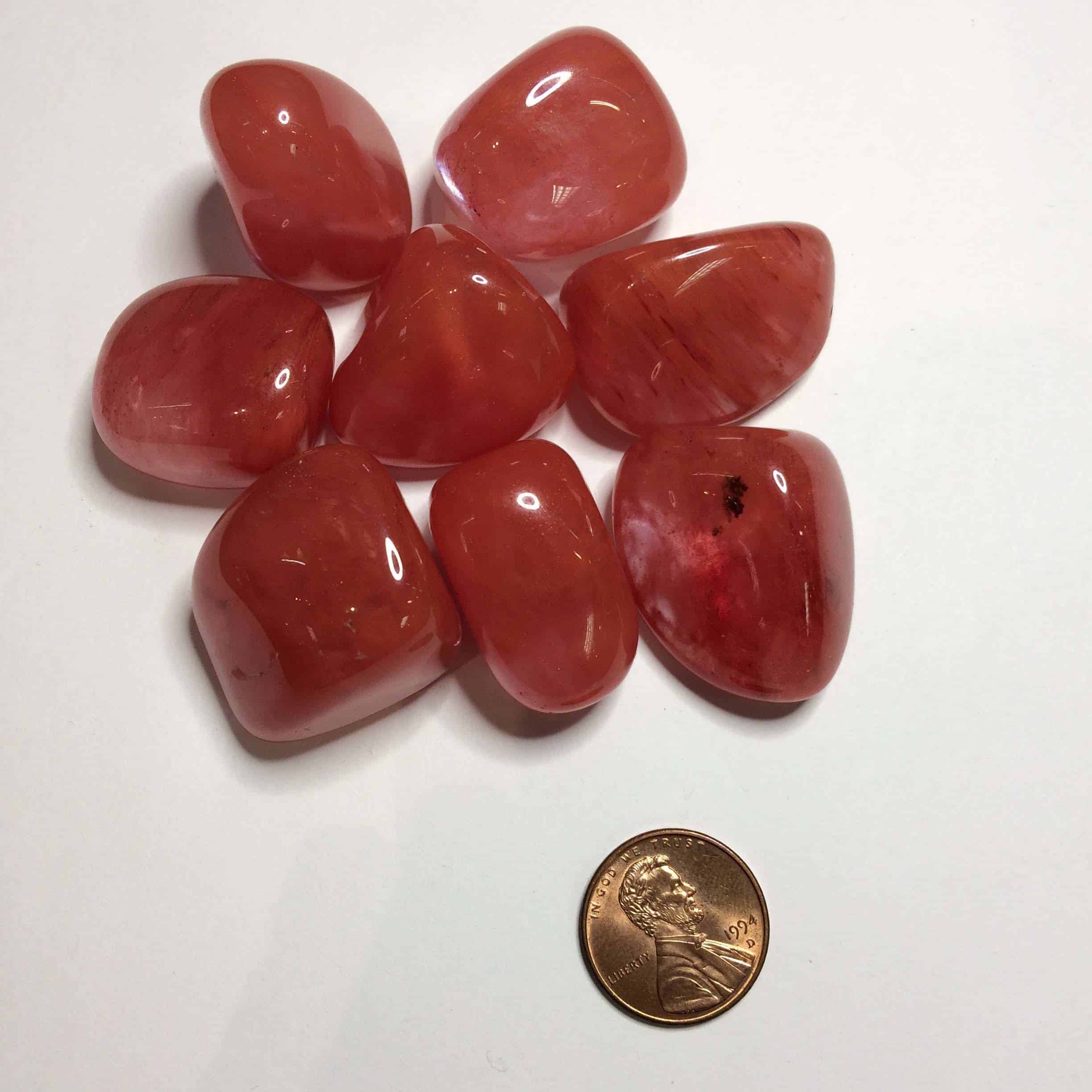 Tumbled Strawberry Obsidian Specimen Inspirit Crystals