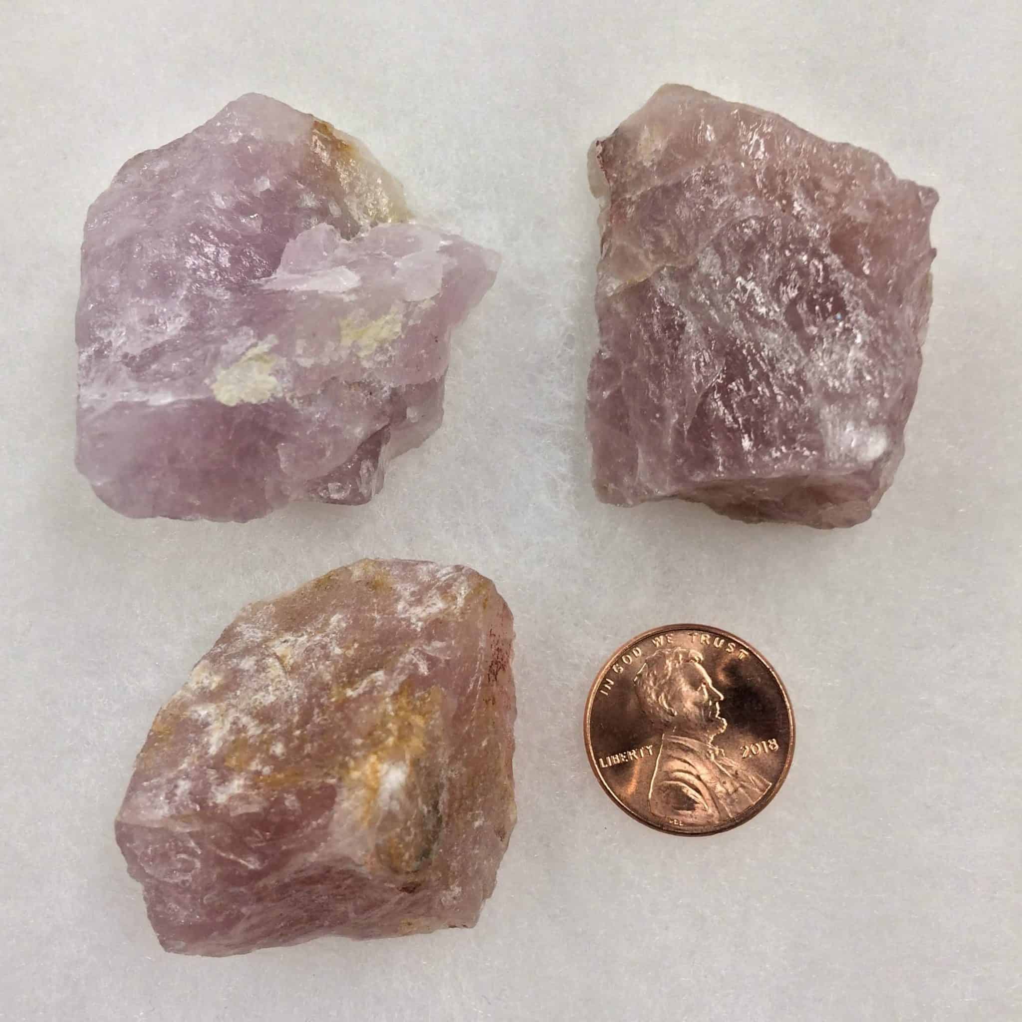 rough pink quartz