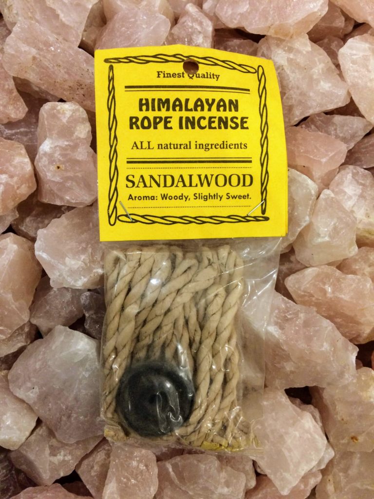 Himalayan Rope Incense Pack of 20 Ropes (Sandalwood) Inspirit Crystals
