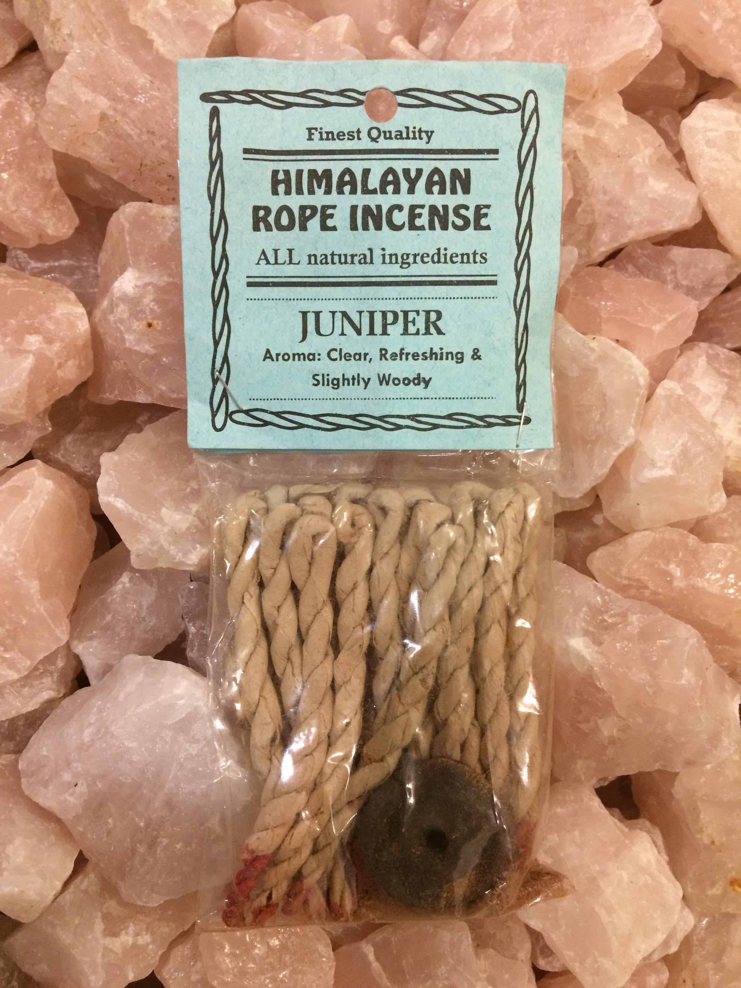 Himalayan Rope Incense Pack of 20 Ropes (Juniper) Inspirit Crystals