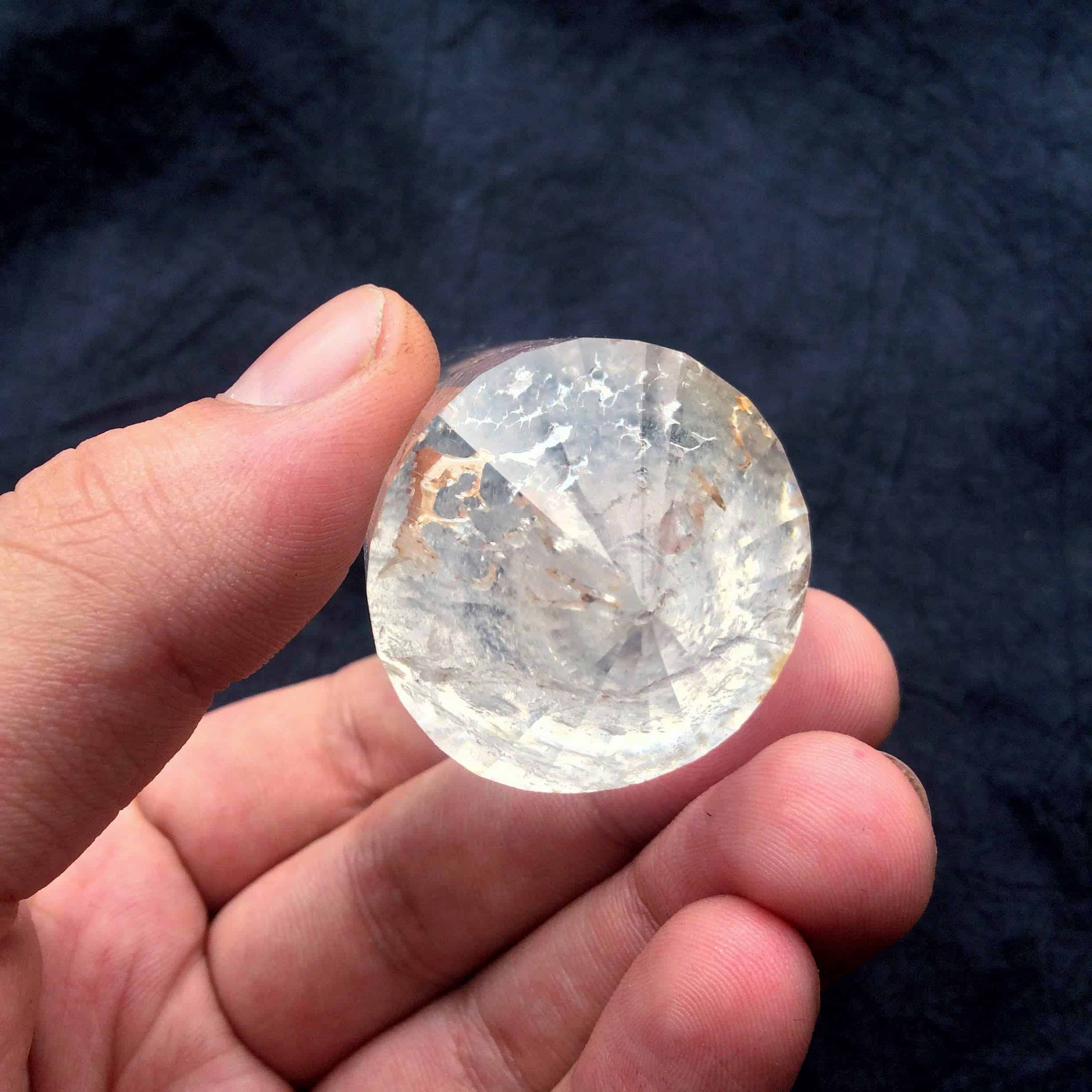 2.95″ 24Sided Clear Quartz Vogel 111g Inspirit Crystals