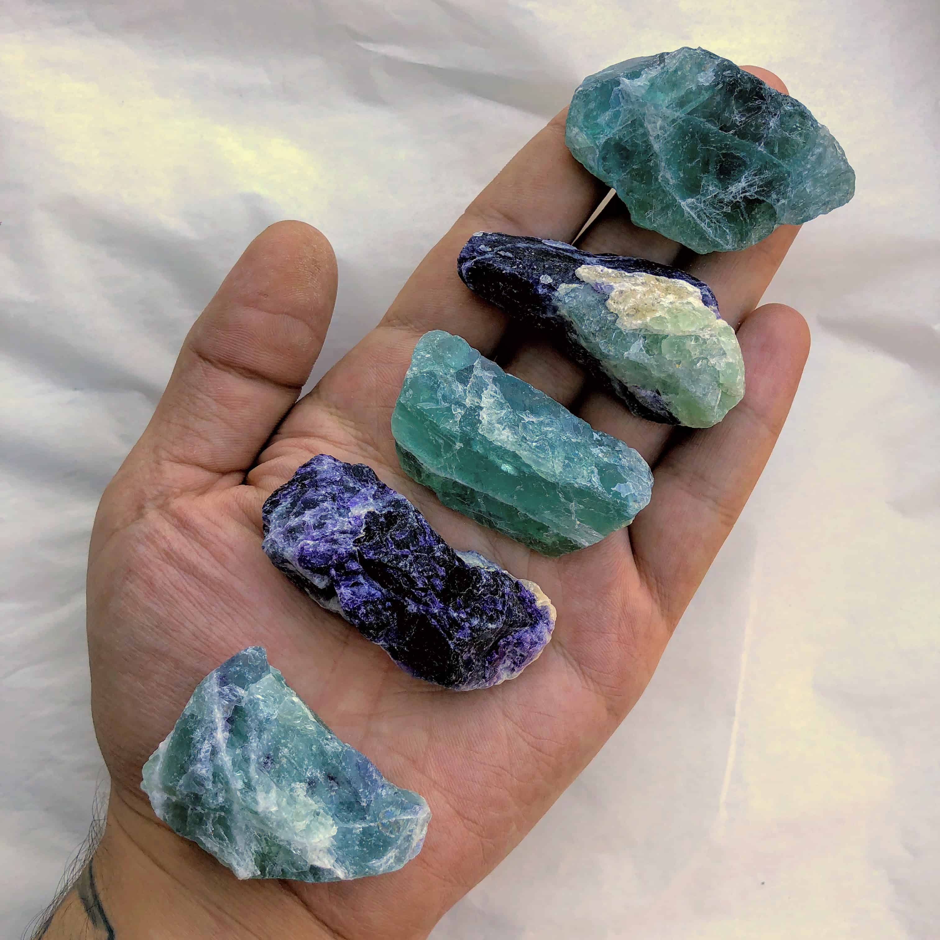 1.52″ Rough Fluorite Pieces 3049g Inspirit Crystals