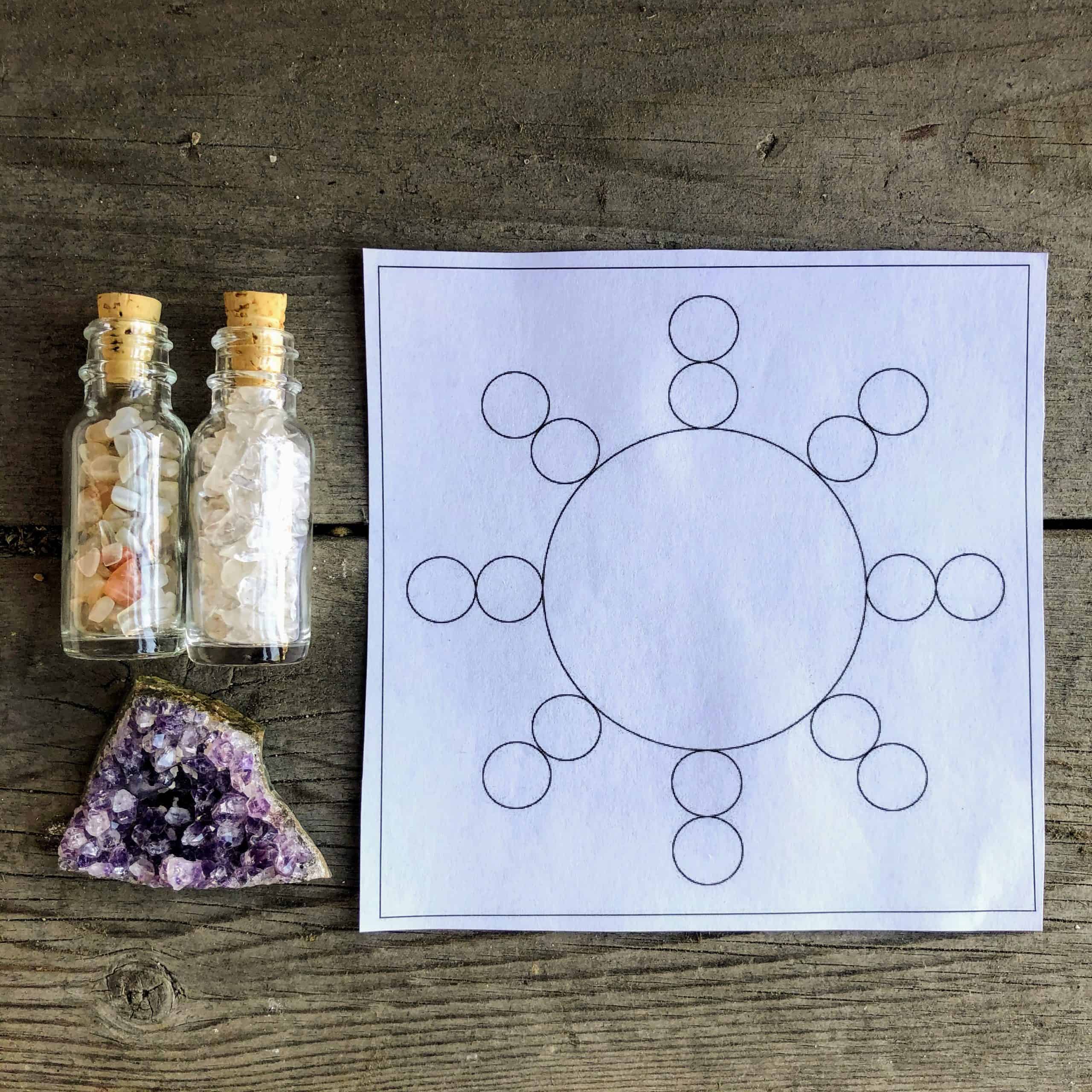 Crystal Grid for Emotional Healing Kit Inspirit Crystals