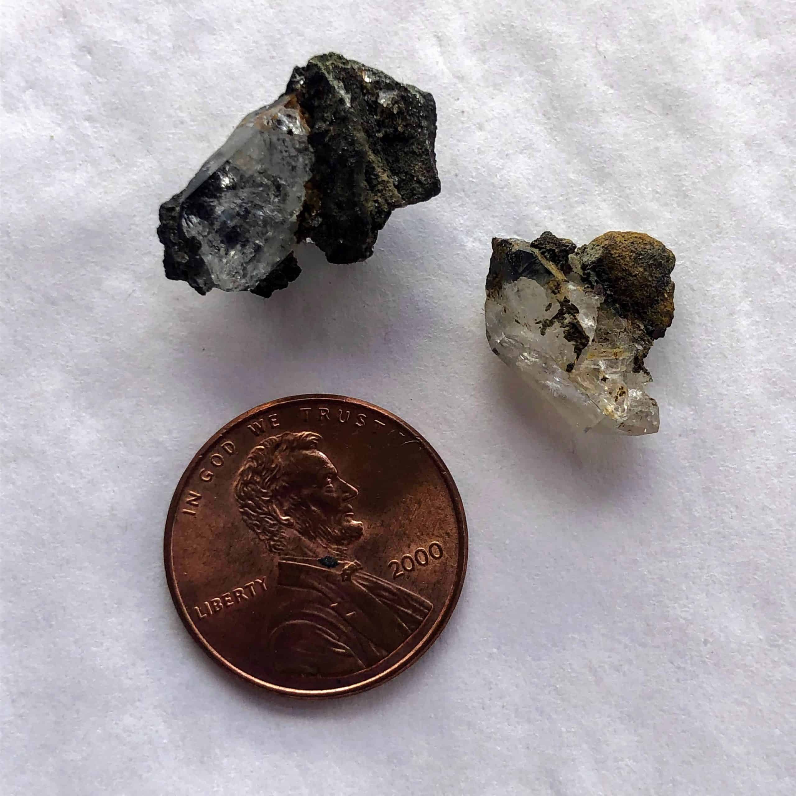 1.5cm Herkimer Diamonds in Iron Bar Matrix 1.32.2g Inspirit Crystals