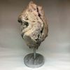 14" Lepidolite Specimen with Green Tourmaline on Stand 17lb - Image 3