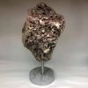 14" Lepidolite Specimen with Green Tourmaline on Stand 17lb - Image 7