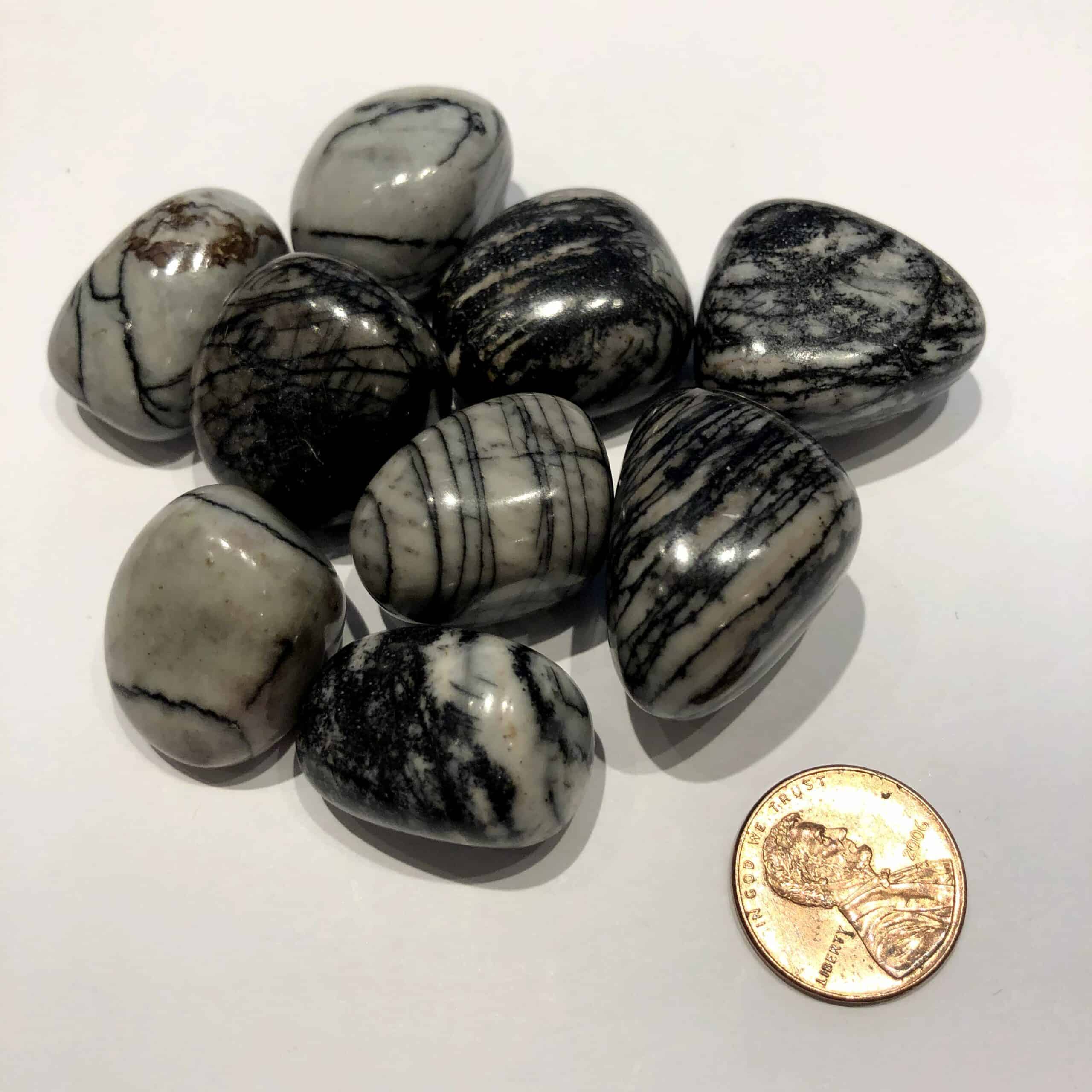 Tumbled Spiderweb Jasper Specimens Inspirit Crystals